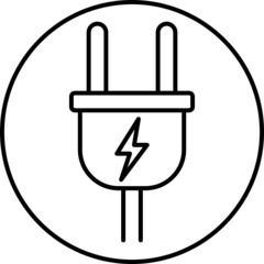 Plug outline icon