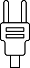 Plug outline icon