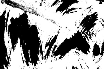 Obraz premium Black and white grunge texture. Abstract dirt stains, scratches, chips. Worn Surface pattern