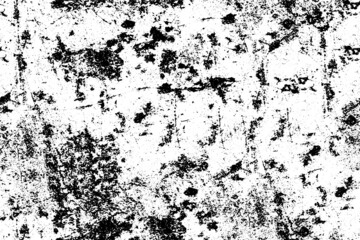 The texture is black and white. Worn surface. Grunge pattern of dust, dirt, scratches, chips