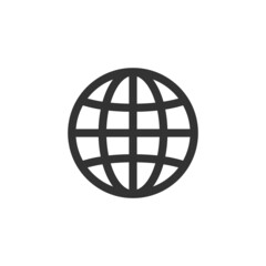 Globe icon. Earth sign. World symbol