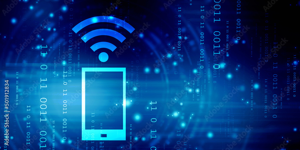 Poster 2d rendering transmitter mobile wifi