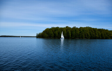 Sailboat on the lake