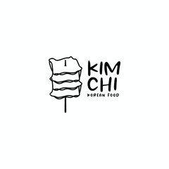 wooden skewer kimchi logo icon vector design illustration. outline kimchi logo design vector template with clean, line art and unique styles isolated on white background.