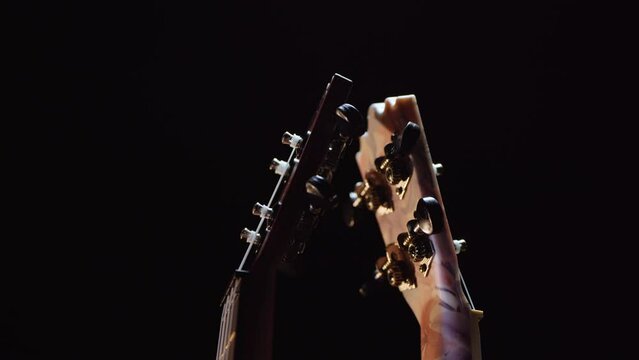 Ukulele on black background
Ukulele na czarnym tle