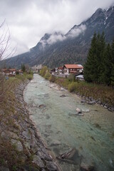 Die Isar in Mittenwald
