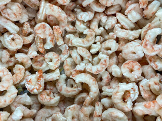 Frozen Seafood Shrimps in Ice