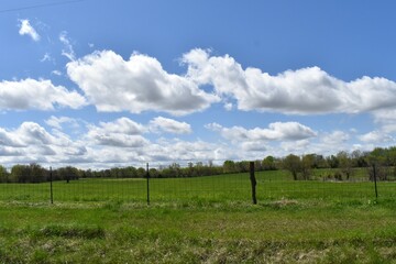 Clouds Over a Farm Field