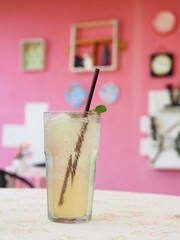 mojito cocktail at the bar counter