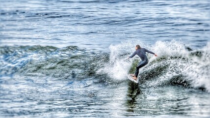 surfer in action