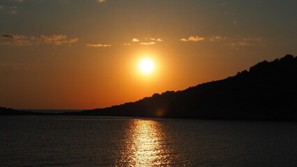 Fototapeta na wymiar sundown in croatia