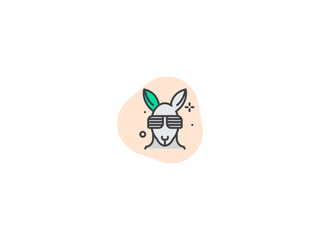 Fototapeta premium kangaroo glass icon, modern and professional. creative symbol. regular use icon. ecommerce icon.svg