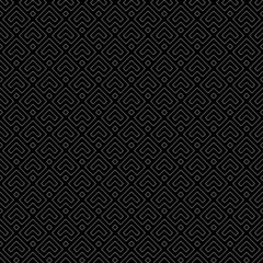 Arrows wallpaper. Japanese mountains motif. Ancient mosaic backdrop. Oriental pattern background. Ethnic ornament. Folk image. Digital paper, textile print, web design. Seamless art illustration.