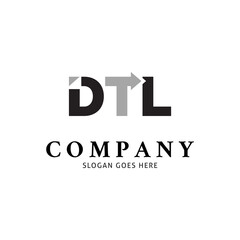 Initial Letter DTL Icon Vector Logo Template Illustration Design