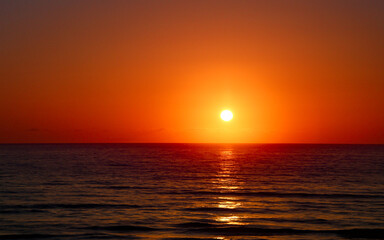Daytona Beach Sunrise in Orange