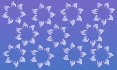Floral  soft  blue gradient graphic background design