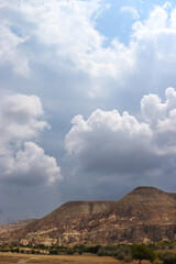 clouds over the mountains