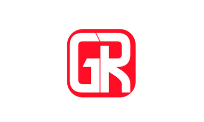 Fototapeta premium GR RG Images Illustrations Vectors letter