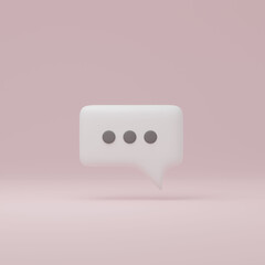 Speech bubble 3d illustration