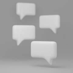 Speech bubble 3d illustration