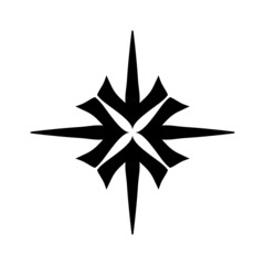 black arrow icon on white background. flat style