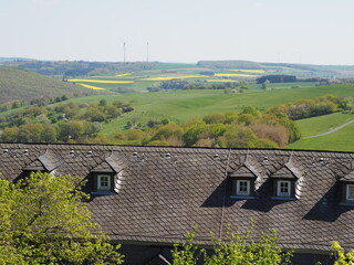 Fototapeta na wymiar Burg Lichtenberg bei Kusel in Rheinland-Pfalz