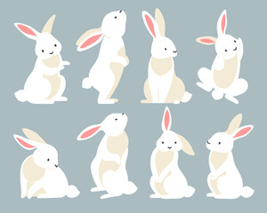 White Rabbits Icon Set
