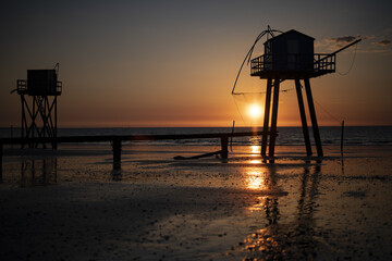 Sunset sur Tharon Plage