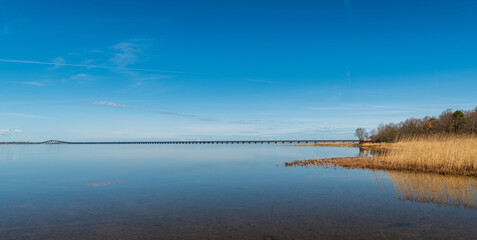 Die längste Brücke in Schweden zwischen Kalmar und der Insel Öland © Dr. Jürgen Tenckhoff