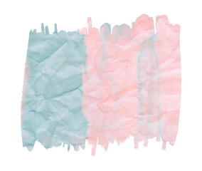 Abstract watercolor background. Crumpled soft pale texture. 