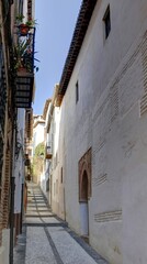 centre ville, cathédrale, églises et rues de Grenade en Andalousie