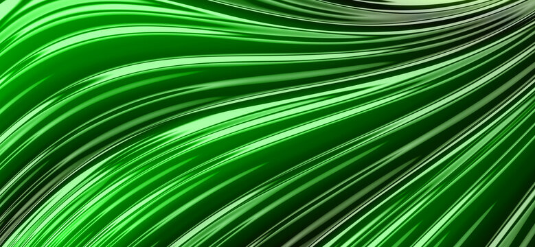 Abstract Fractal Green Pattern. green background