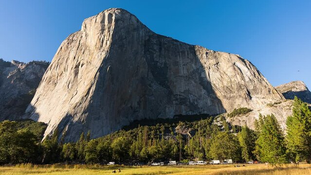 Epic Shadows Enveloping El Capitan, Yosemite National Park, Day Night Timelapse