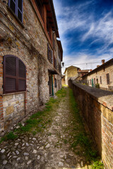 Fototapeta na wymiar Medieval village of Castell'Arquato - Piacenza