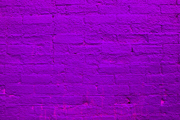 Fototapeta na wymiar Bright Purple Brick Texture Rough Detail