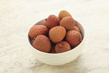 Sweet juice lychee tropical fruit