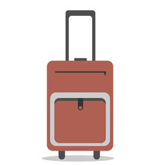 travel stroller suitcase bag isolated jpeg luggage illustration that symbolize travelling and getting new emotions, suitcase  with pockets isolated on white background jpg image illustration