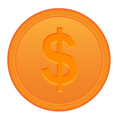 Icon of dollar sign in circle with two arrow. colored USD dollar symbol. jpg image illustration
