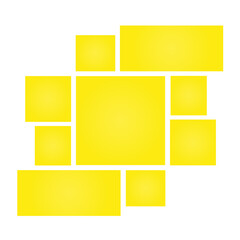 Frame for photos and photo collage. Mood board for branding presentation. Vector illustration. 