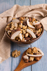 Mix de castanhas e coco