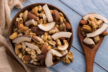 Mix de castanhas e coco