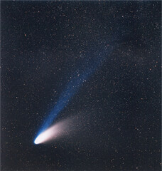 Obraz na płótnie Canvas Comet Hale Bopp. Elements of these images were furnished by ESO.