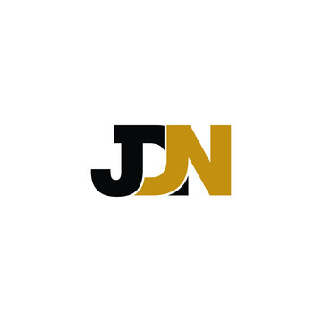 JDN letter monogram logo design vector