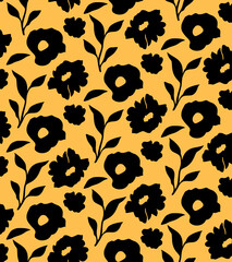 Seamless flowers pattern, floral print.