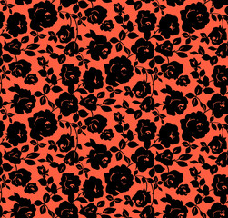 Seamless flowers pattern, floral print.