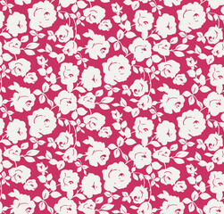 Seamless flowers pattern, floral print.