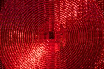 lens of a construction signal lantern