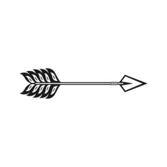 tribal arrow graphic design vector