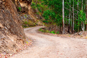 Carretera en zona montañosa