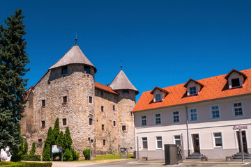 Fototapeta na wymiar The palace of the Frankopan castle Ogulin
